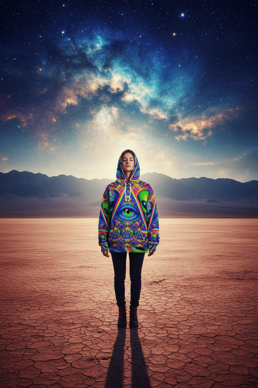 Alien Hoodie Desert Cosmic