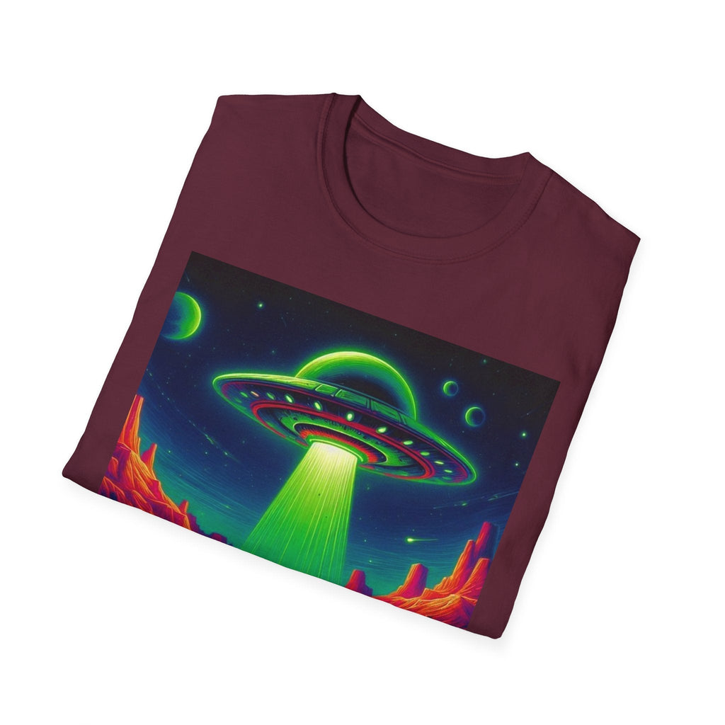 Retro Alien Utopia Tee – Area 51 UFO Graphic Shirt Printify