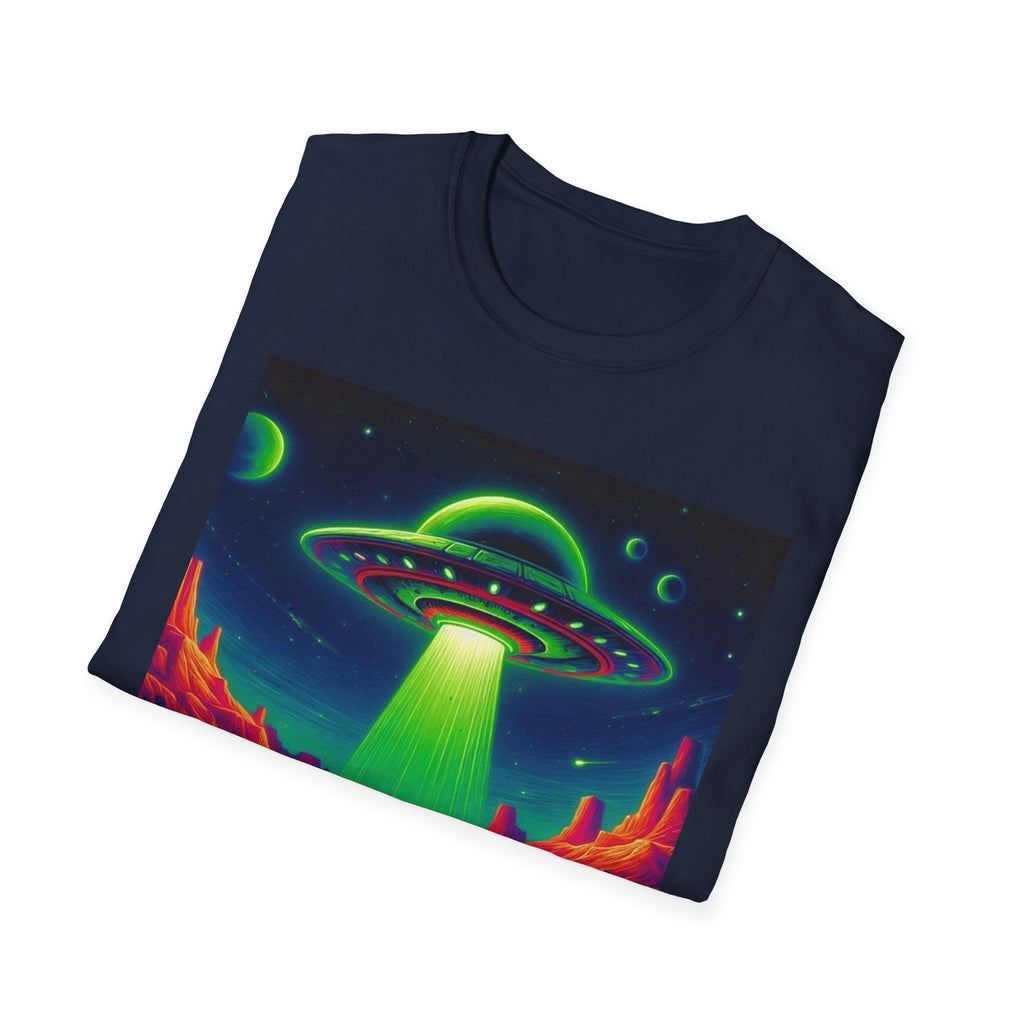 Retro Alien Utopia Tee – Area 51 UFO Graphic Shirt Printify