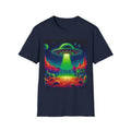 Retro Alien Utopia Tee – Area 51 UFO Graphic Shirt Printify