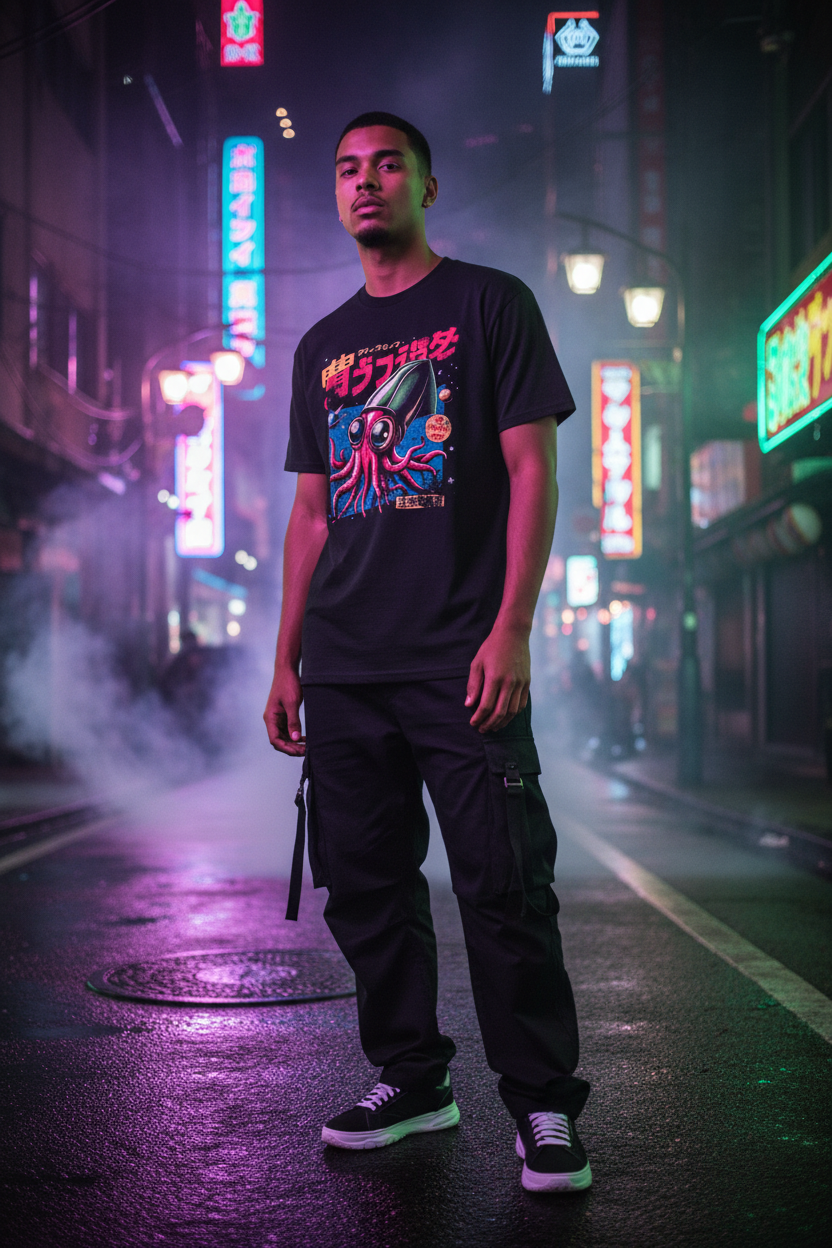 Retro Neon City Lifestyle