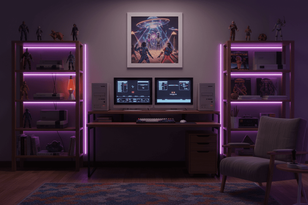 Nostalgic Gaming Setup
