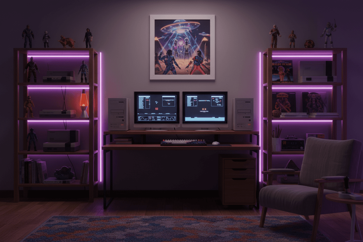 Nostalgic Gaming Setup