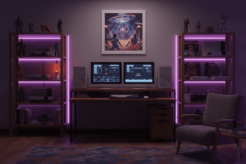 Nostalgic Gaming Setup