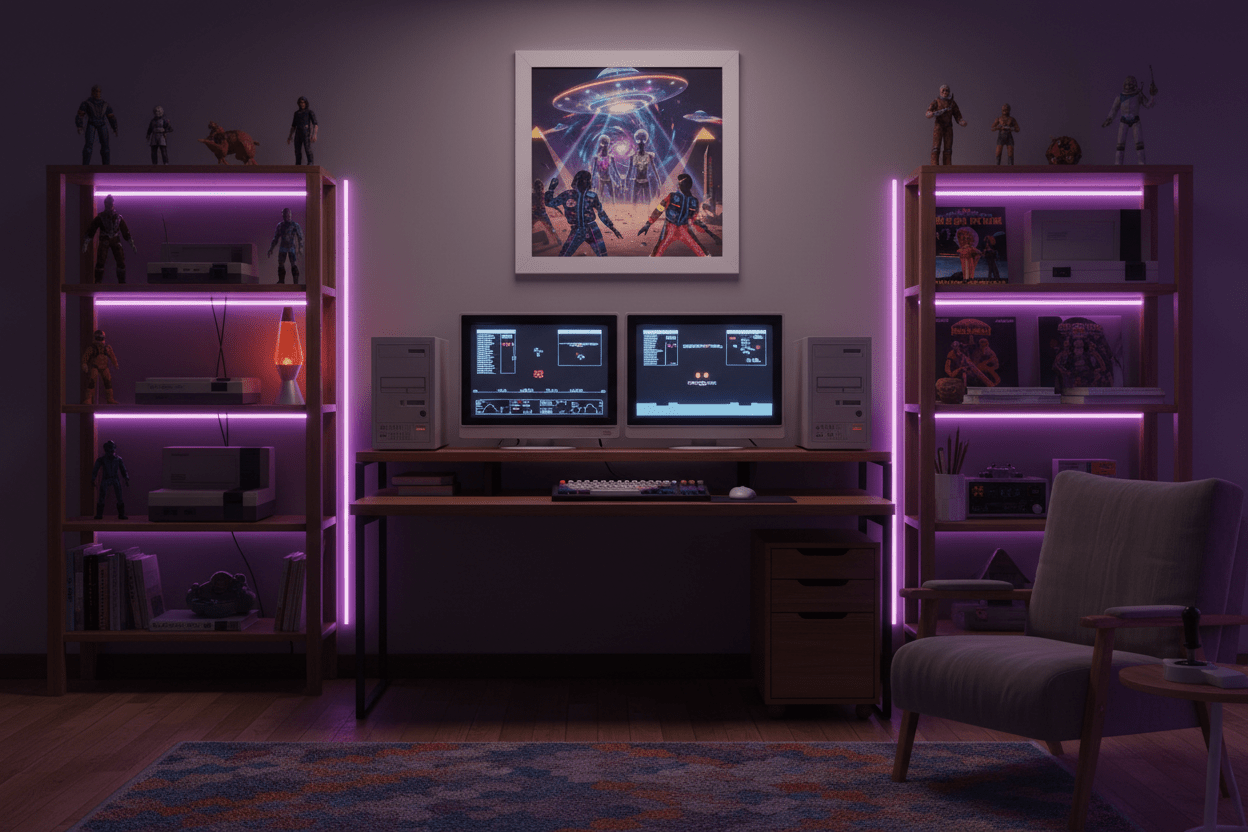 Nostalgic Gaming Setup