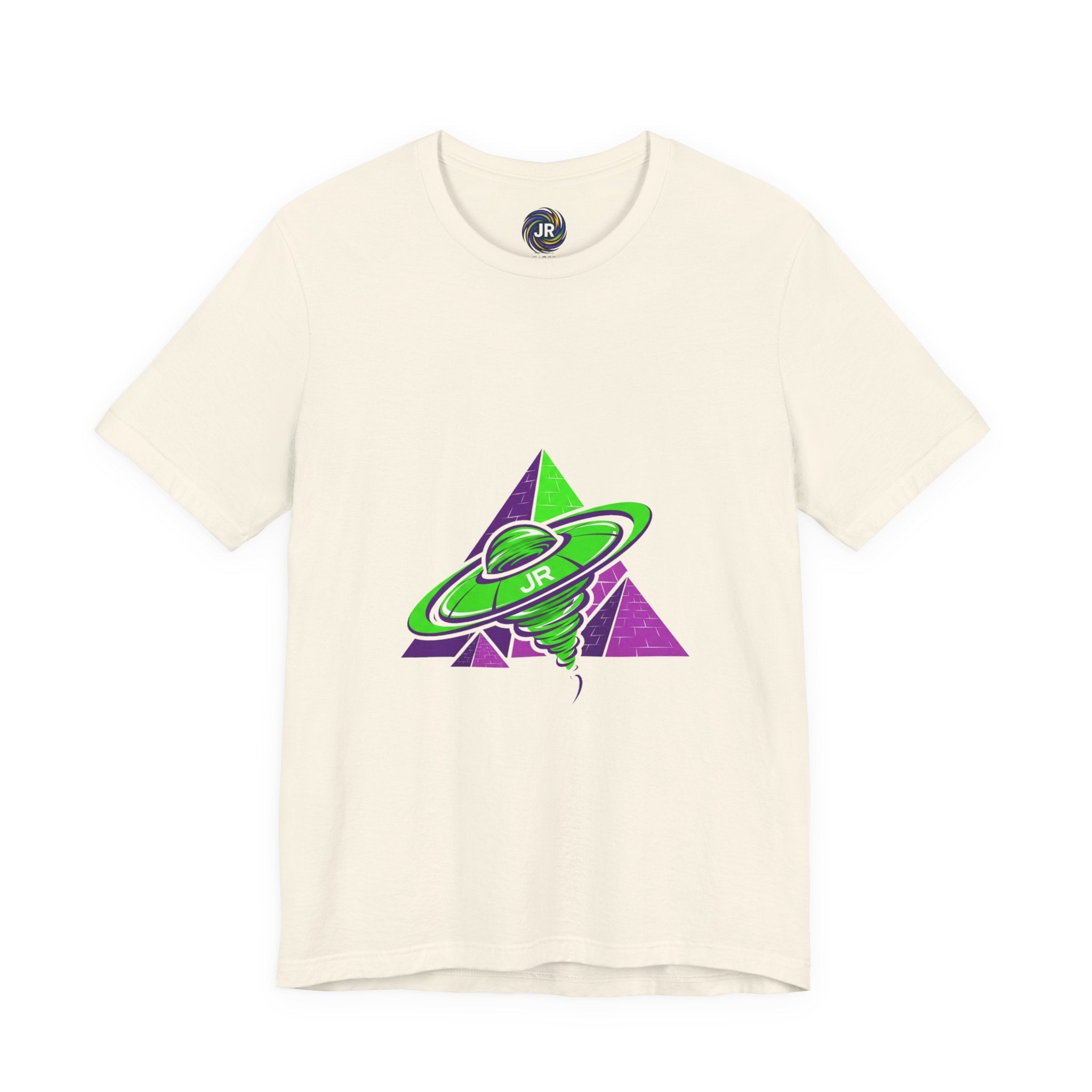 Retro UFO Unisex Short Sleeve Tee, Cosmic Tee, Graphic T-shirt, Space Themed Top, Planet Lovers Shirt, Gift for Sci-Fi Fans