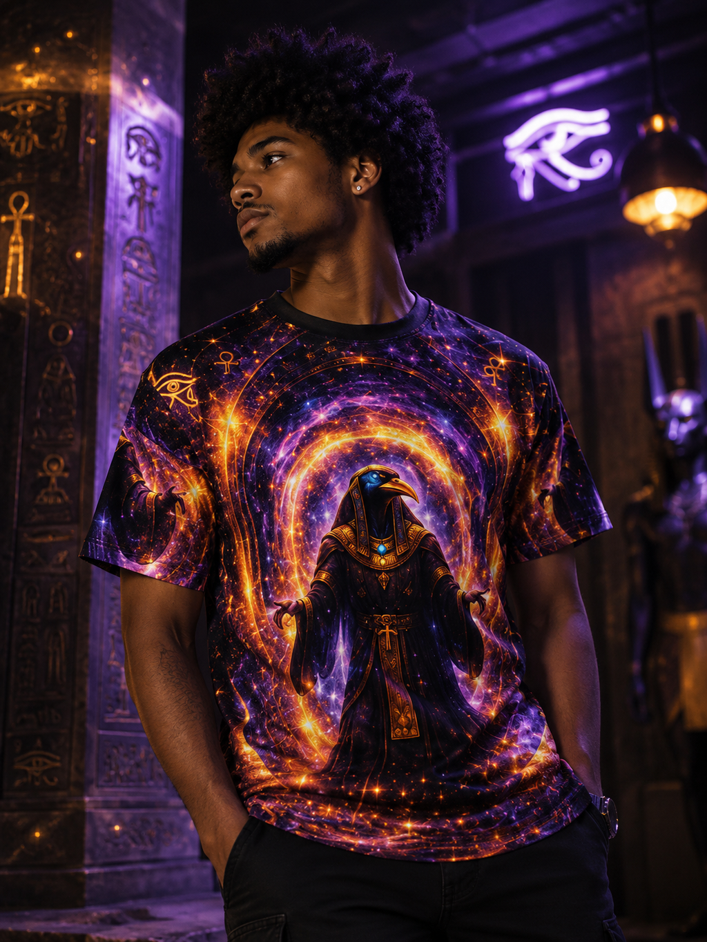 Thoth Cosmic Portal AOP Tee