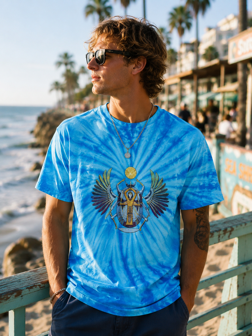 Egyptian Cyclone Tie-Dye Tee — Spiritual Streetwear