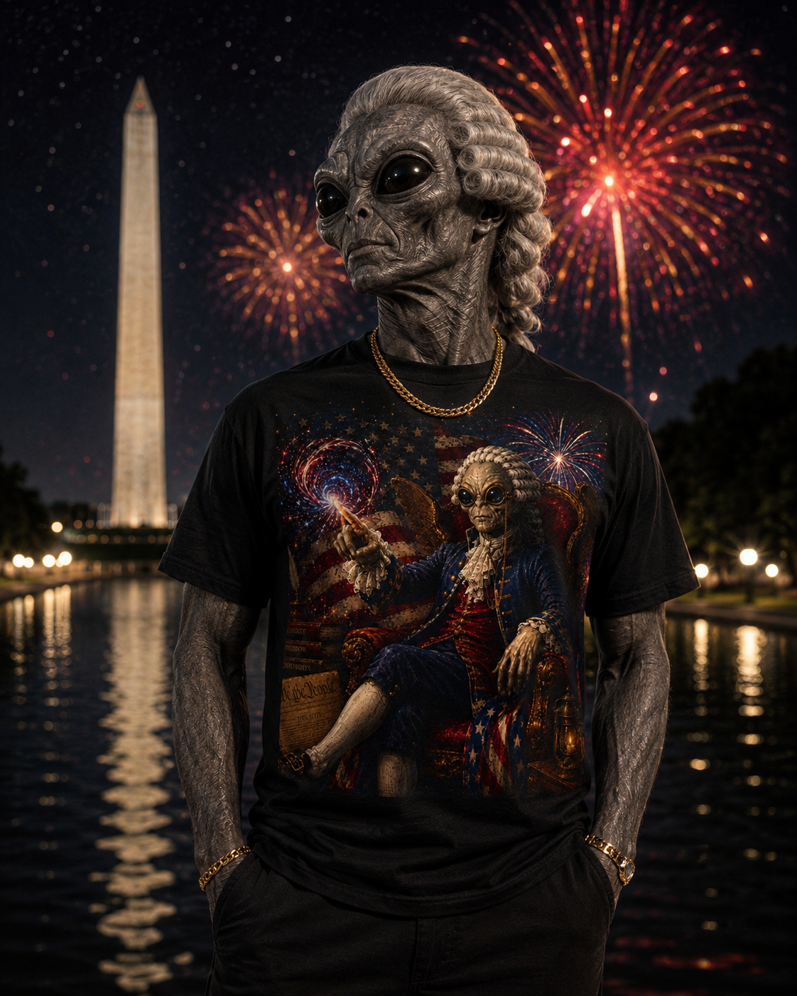 Cosmic Founding Father Tee — Limited Edition