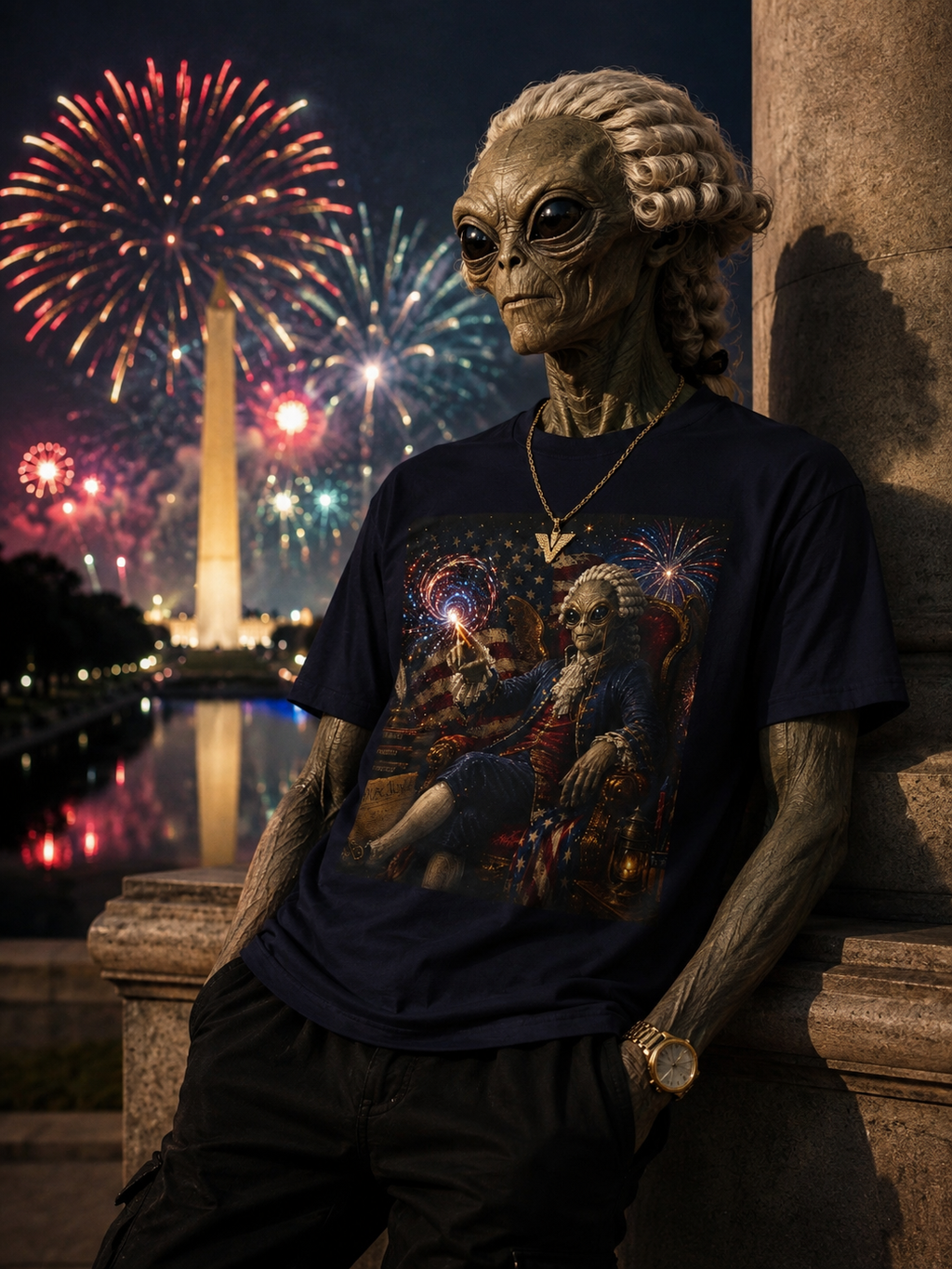Cosmic Founding Father Tee — Limited Edition