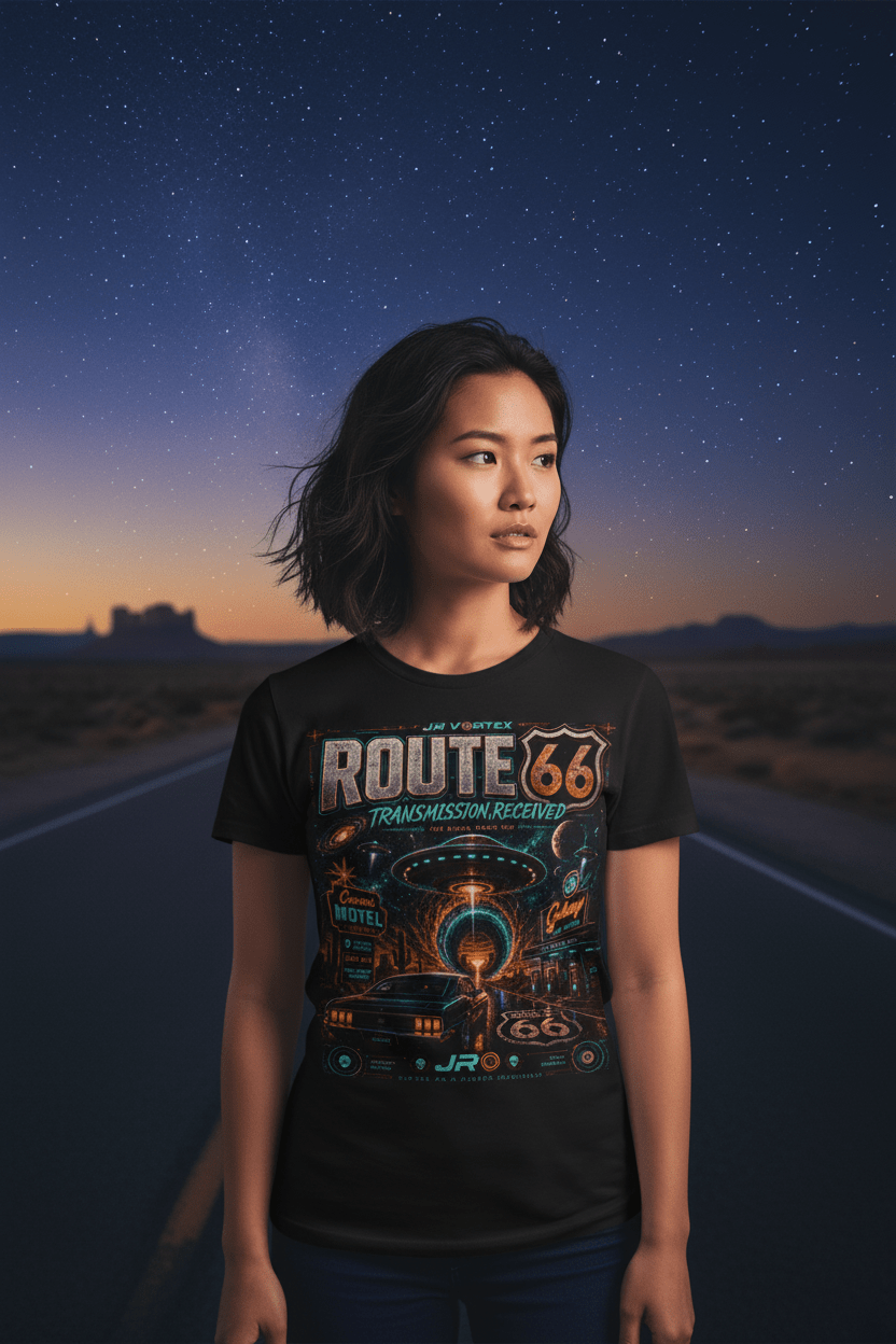 Asian Woman Open Road