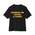 Running On Coffee & Chaos Tee – Funny Coffee Lover Shirt Printify