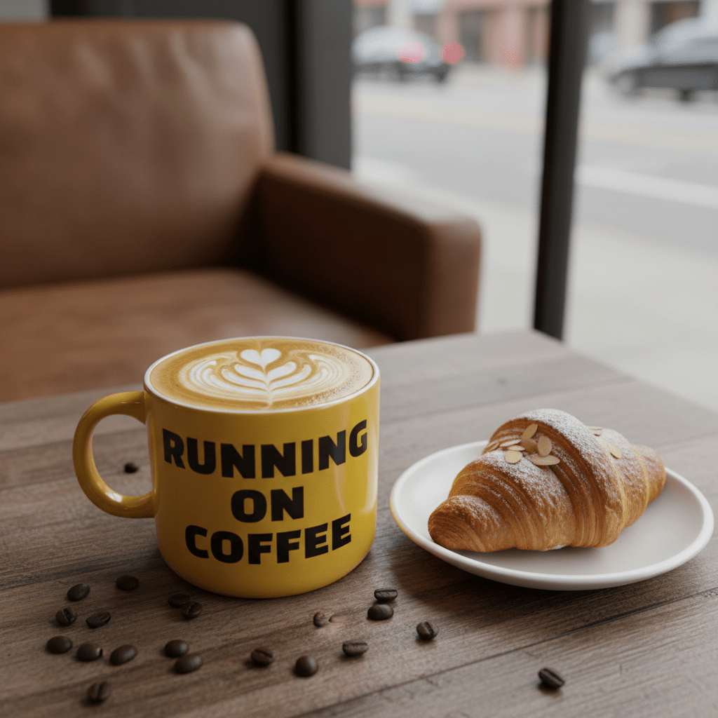 Running on Coffee Café Scene