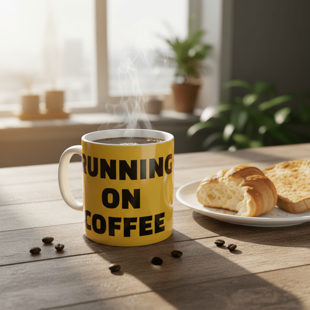Running on Coffee Morning Scene
