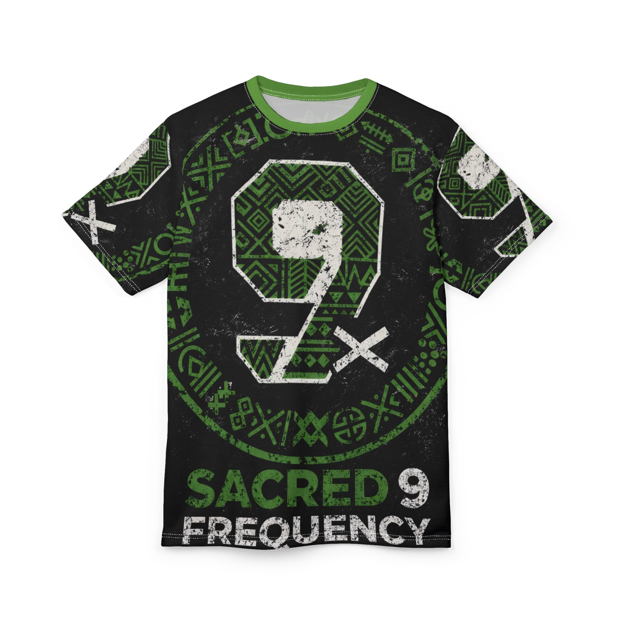 Sacred 9 Frequency Graphic Tee Printify