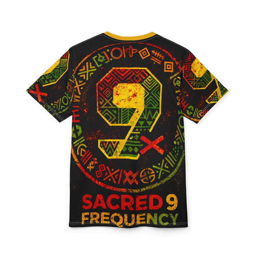 Sacred 9 Frequency Rasta Graphic Tee — All-Over Print Streetwear Printify