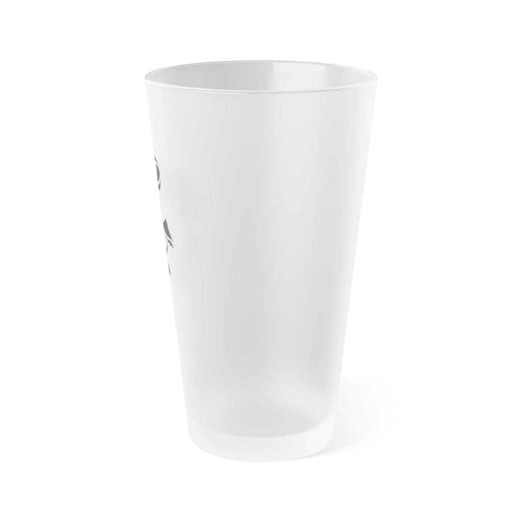 Frosted Pint Glass with Mushroom Design - 16oz Craft Beer Lover's Gift Printify