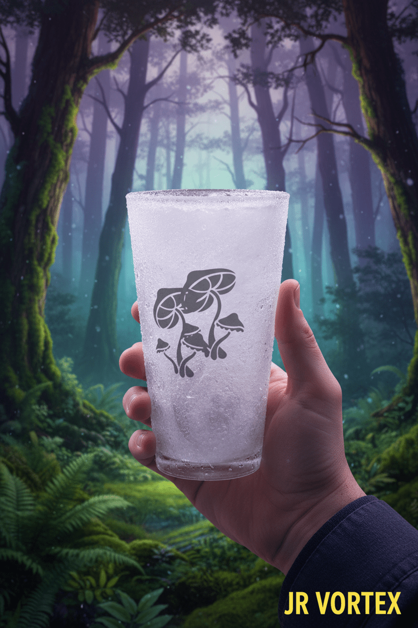 Mushroom Pint Glass – Dusk Forest