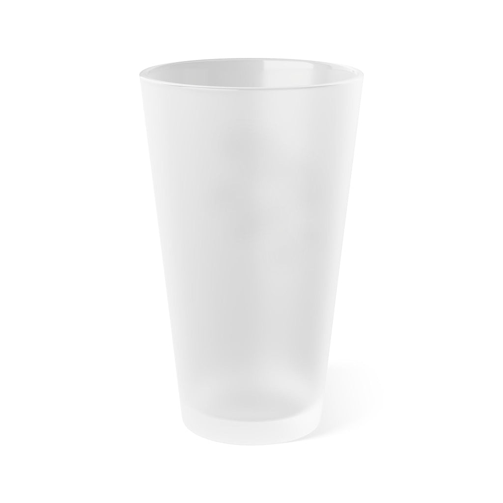 Frosted Pint Glass with Mushroom Design - 16oz Craft Beer Lover's Gift Printify