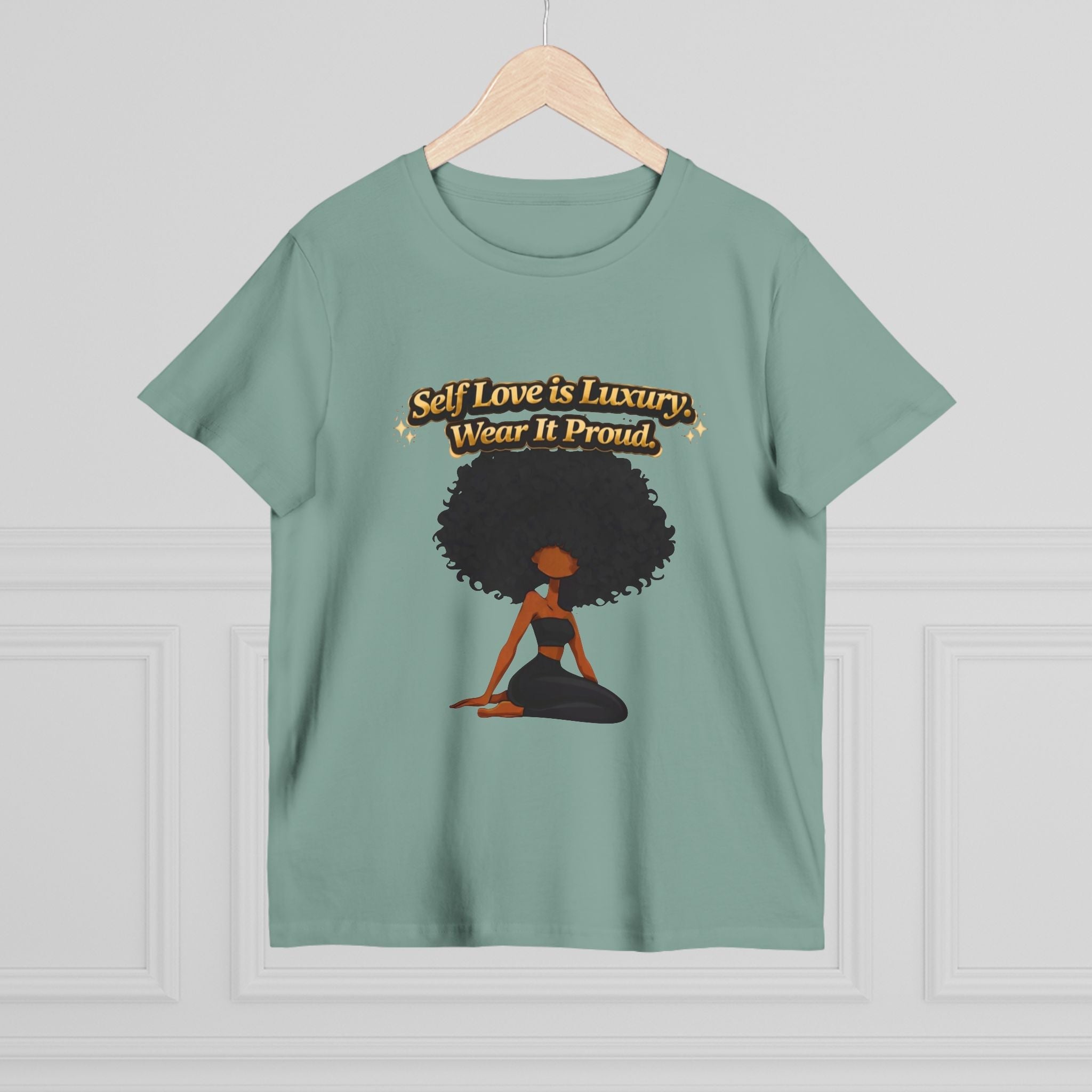Self Love Is Luxury T-Shirt — Empowering Afrocentric Women’s Graphic Tee Printify