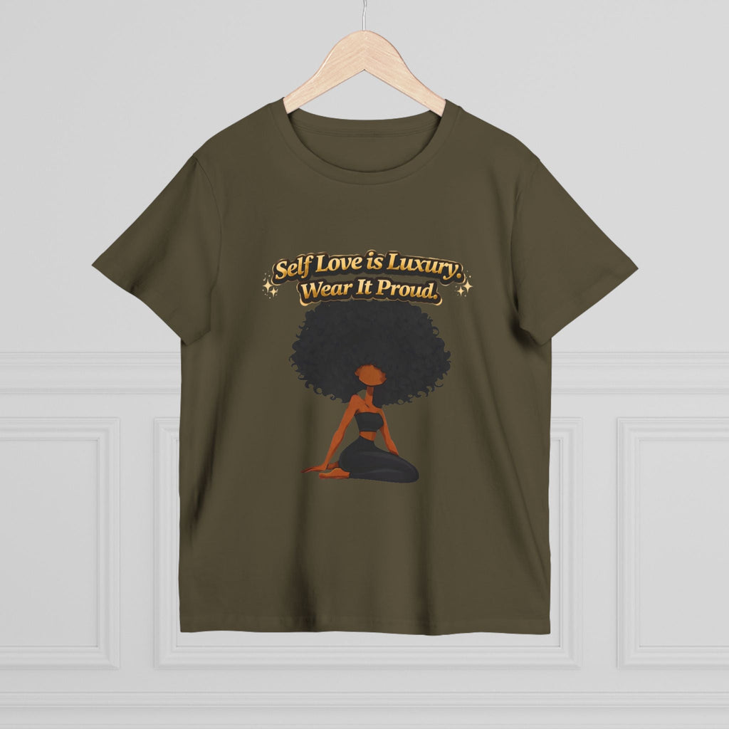 Self Love Is Luxury T-Shirt — Empowering Afrocentric Women’s Graphic Tee Printify