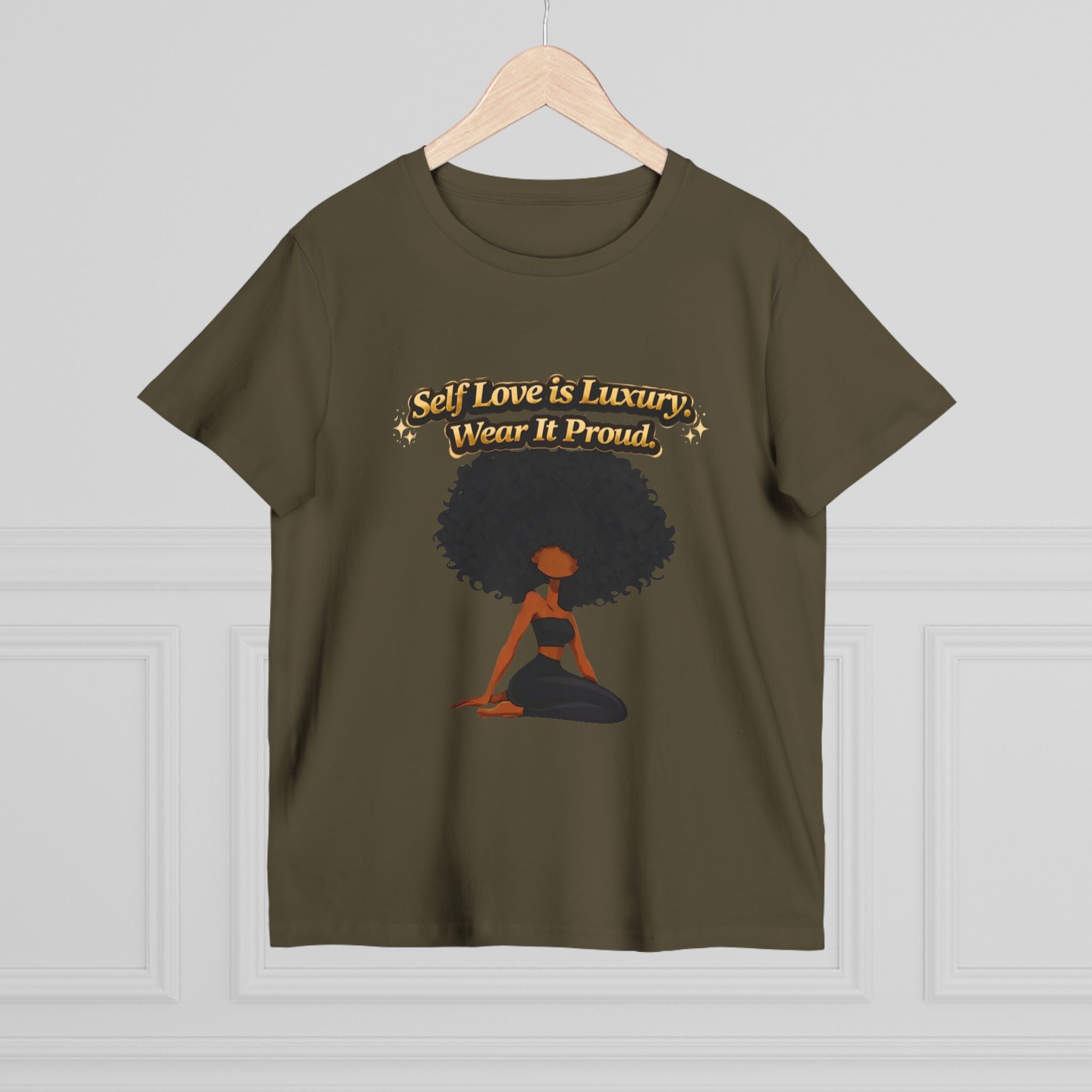 Self Love Is Luxury T-Shirt — Empowering Afrocentric Women’s Graphic Tee Printify