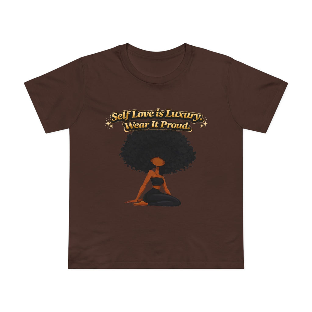 Self Love Is Luxury T-Shirt — Empowering Afrocentric Women’s Graphic Tee Printify
