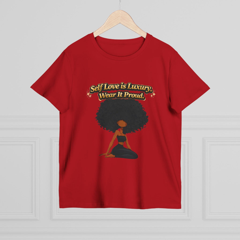 Self Love Is Luxury T-Shirt — Empowering Afrocentric Women’s Graphic Tee Printify