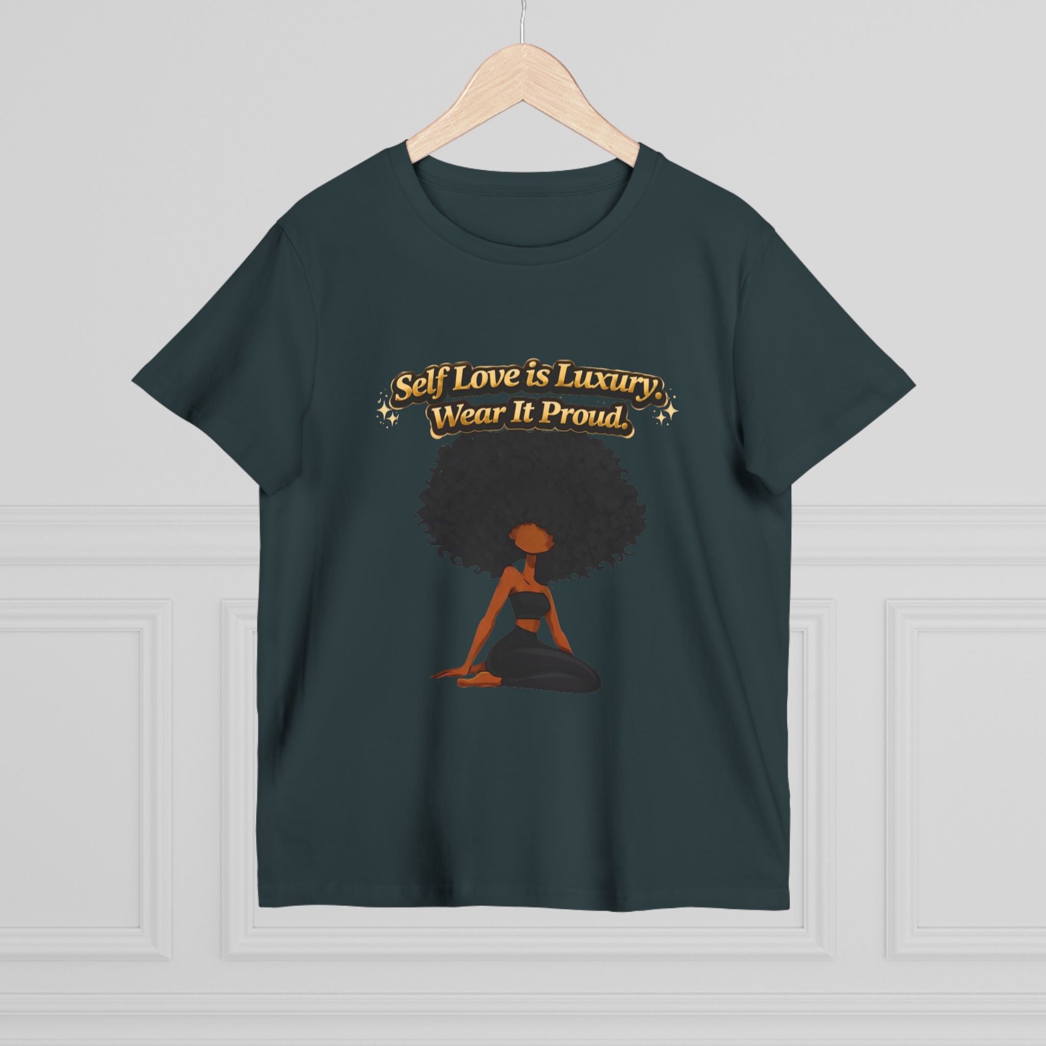 Self Love Is Luxury T-Shirt — Empowering Afrocentric Women’s Graphic Tee Printify