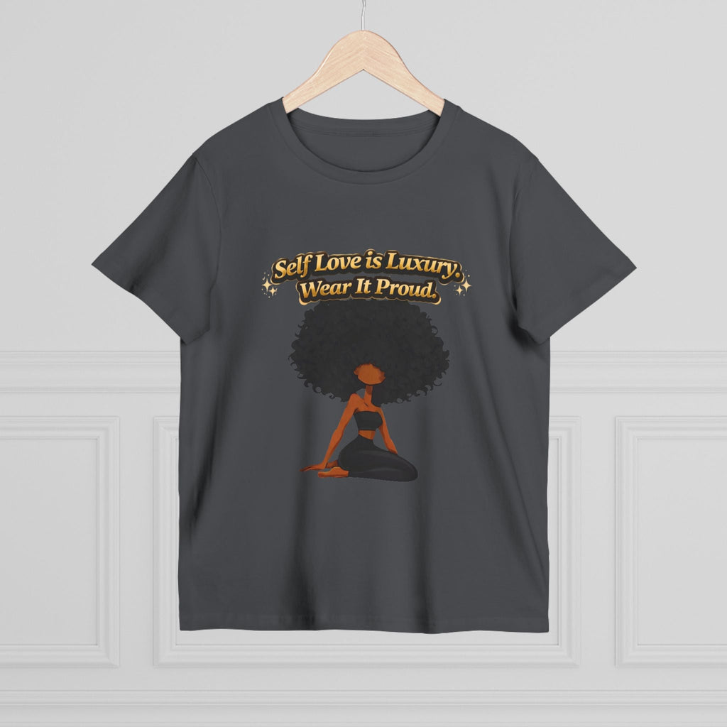 Self Love Is Luxury T-Shirt — Empowering Afrocentric Women’s Graphic Tee Printify