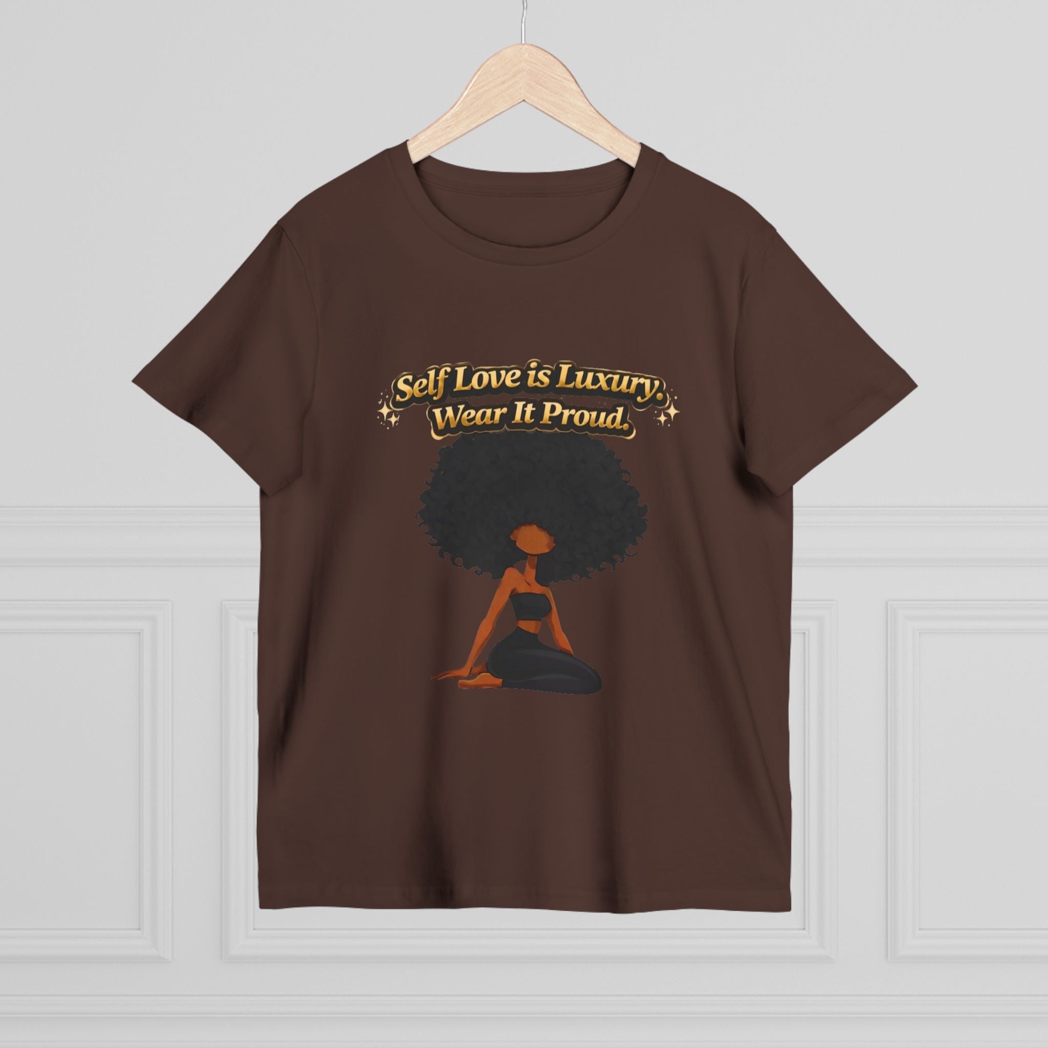 Self Love Is Luxury T-Shirt — Empowering Afrocentric Women’s Graphic Tee Printify