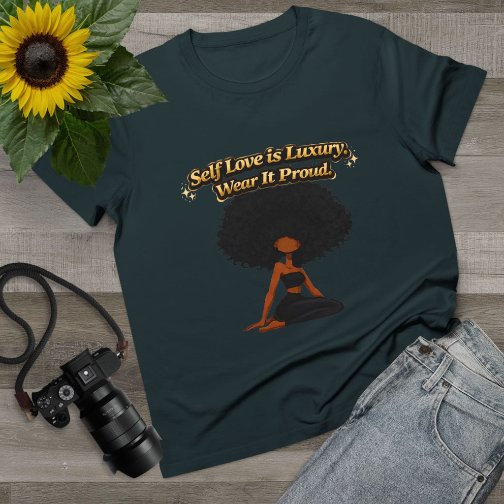 Self Love Is Luxury T-Shirt — Empowering Afrocentric Women’s Graphic Tee Printify