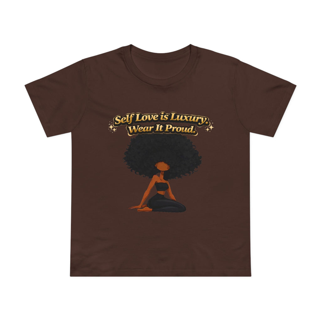Self Love Is Luxury T-Shirt — Empowering Afrocentric Women’s Graphic Tee Printify