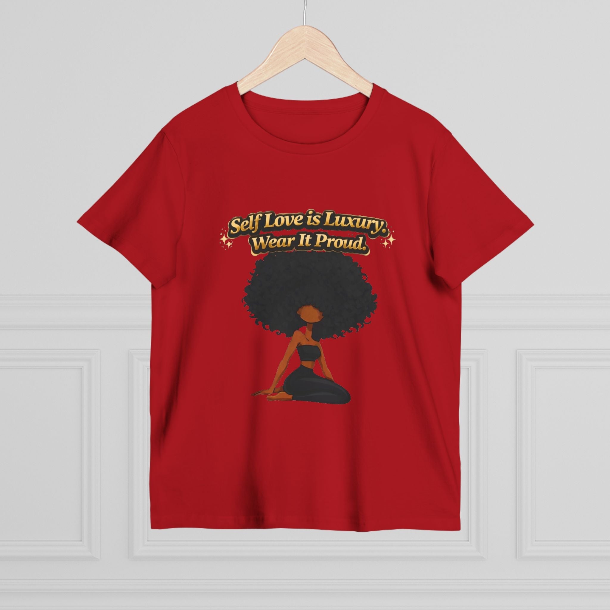 Self Love Is Luxury T-Shirt — Empowering Afrocentric Women’s Graphic Tee Printify