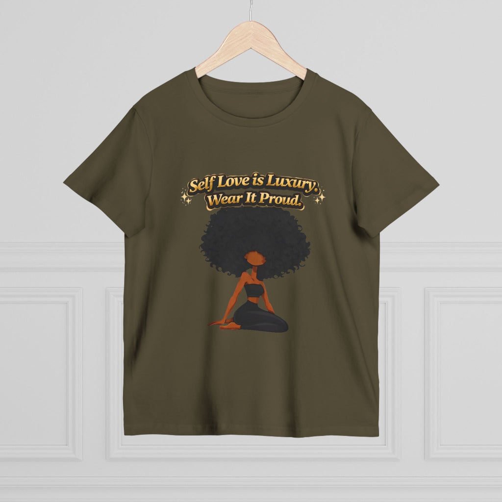 Self Love Is Luxury T-Shirt — Empowering Afrocentric Women’s Graphic Tee Printify