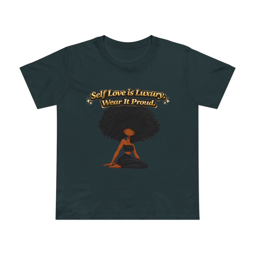 Self Love Is Luxury T-Shirt — Empowering Afrocentric Women’s Graphic Tee Printify