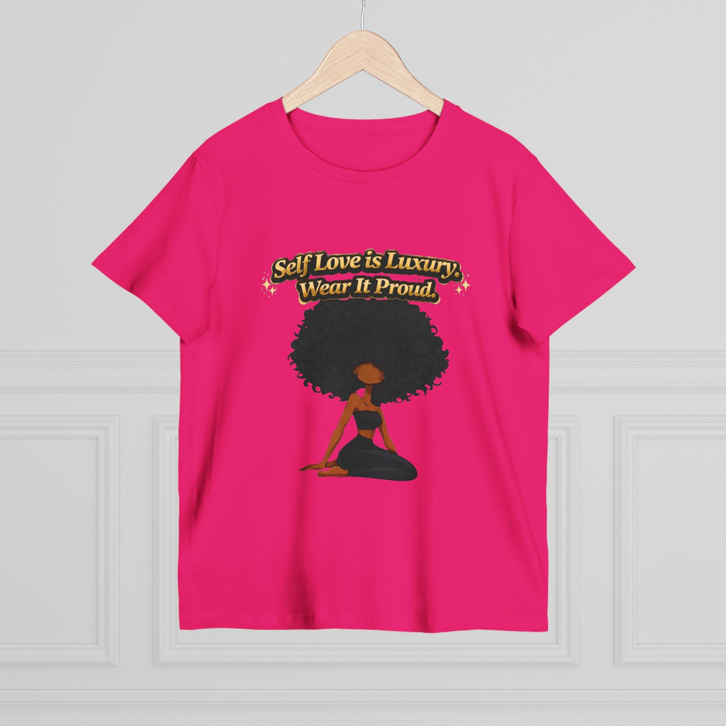 Self Love Is Luxury T-Shirt — Empowering Afrocentric Women’s Graphic Tee Printify