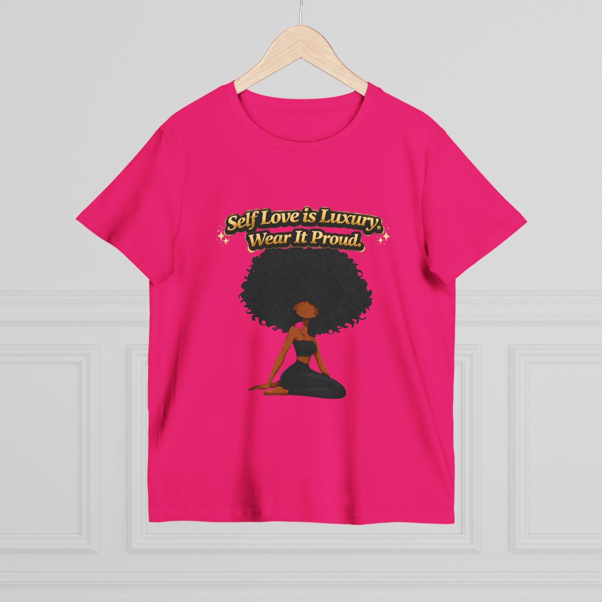 Self Love Is Luxury T-Shirt — Empowering Afrocentric Women’s Graphic Tee Printify