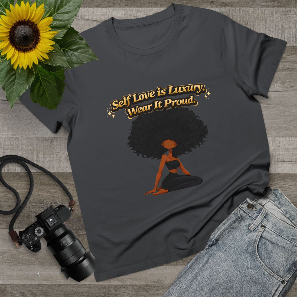 Self Love Is Luxury T-Shirt — Empowering Afrocentric Women’s Graphic Tee Printify