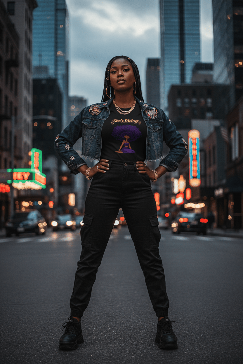 She's Rising Streetwear Confidence Lifestyle
