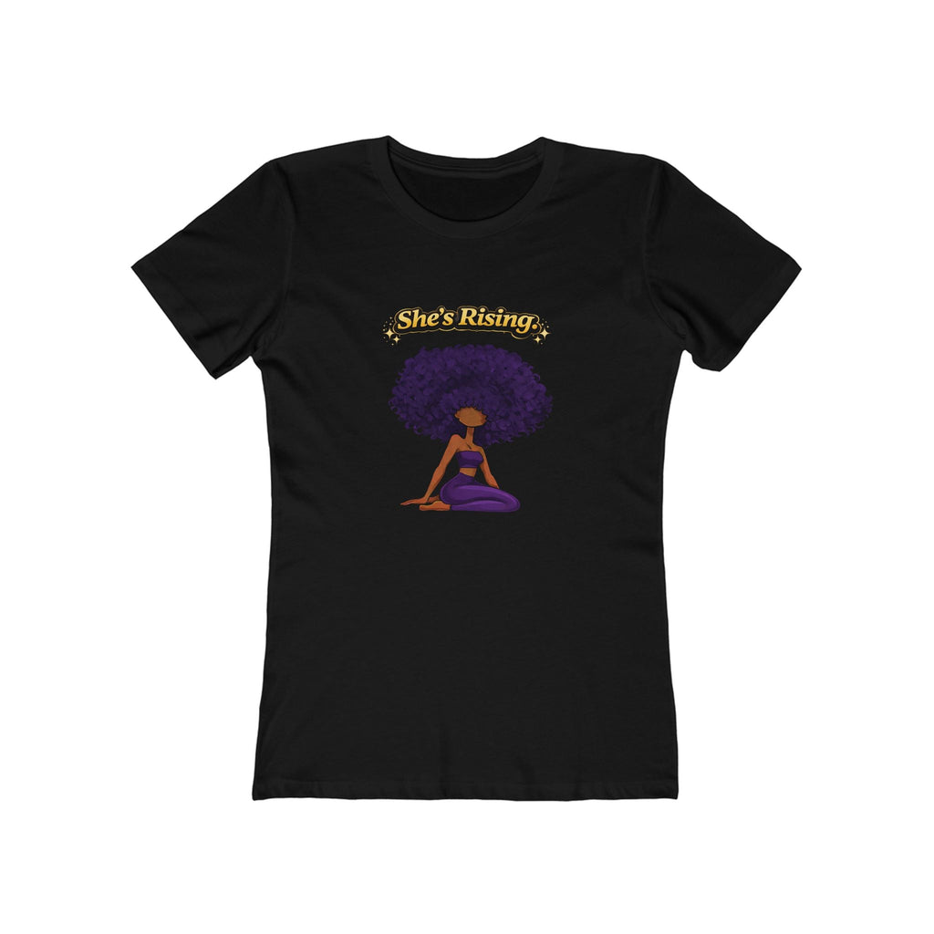 She’s Rising Tee — Empowering Afro Woman Graphic T‑Shirt Printify