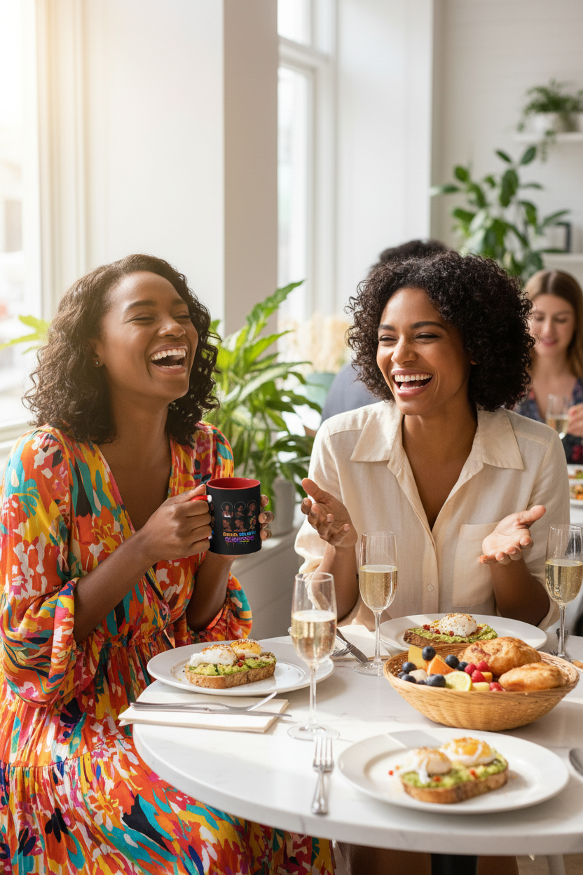 Sisterhood Brunch - Bold Black Beautiful Mug
