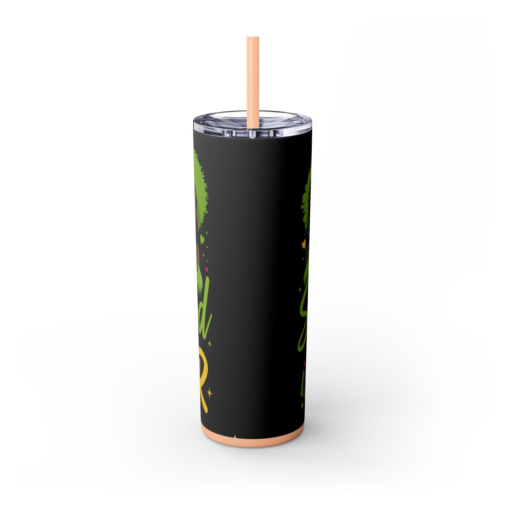 Sisterhood Is Power Skinny Tumbler — 20oz Insulated Straw Tumbler