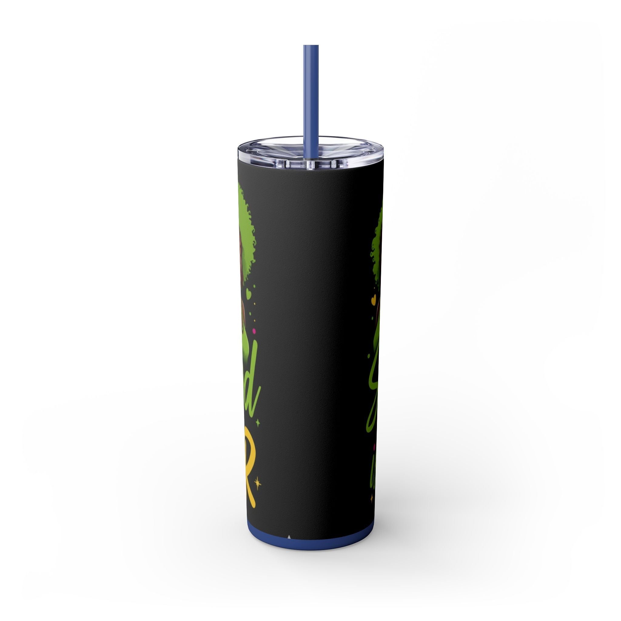 Sisterhood Is Power Skinny Tumbler — 20oz Insulated Straw Tumbler