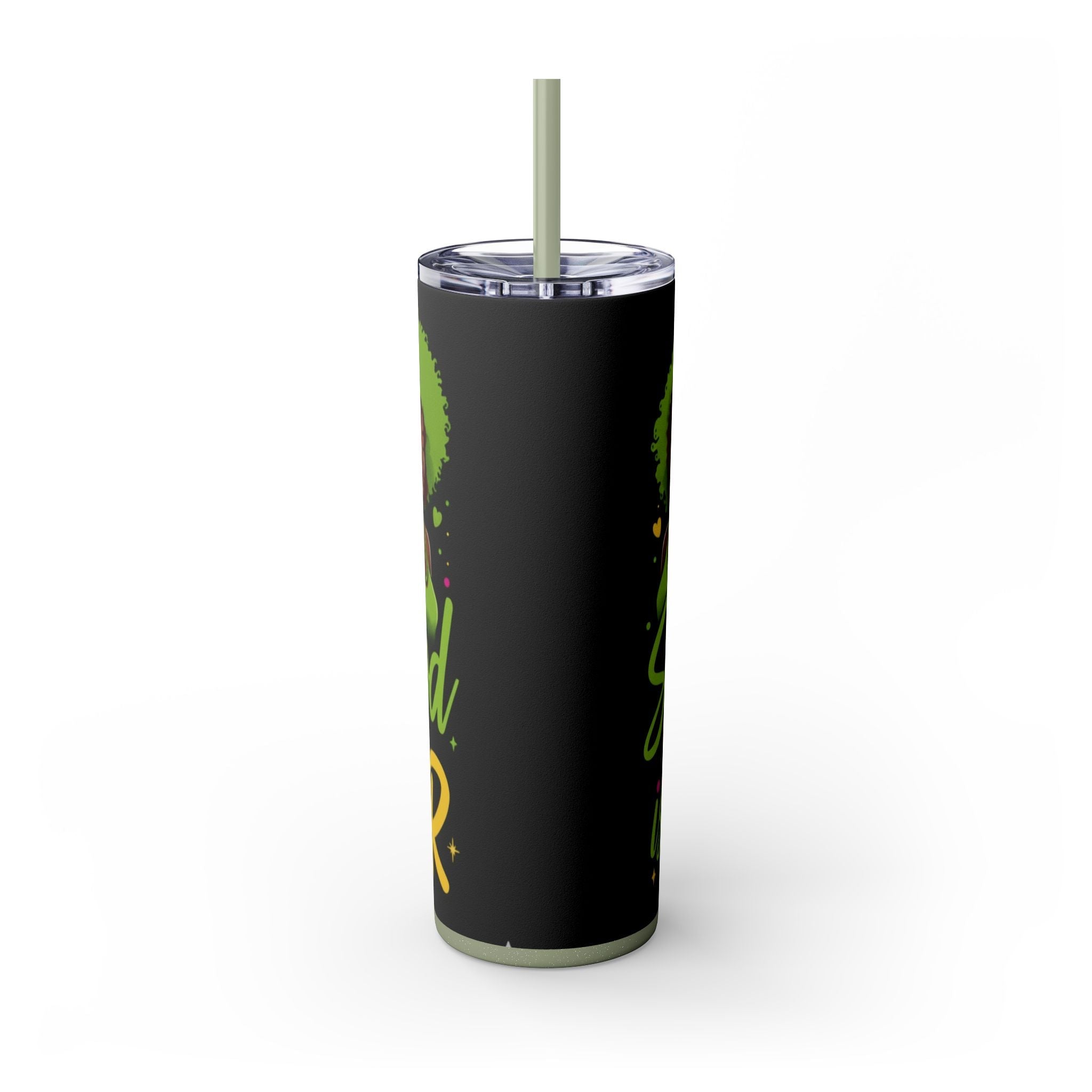 Sisterhood Is Power Skinny Tumbler — 20oz Insulated Straw Tumbler