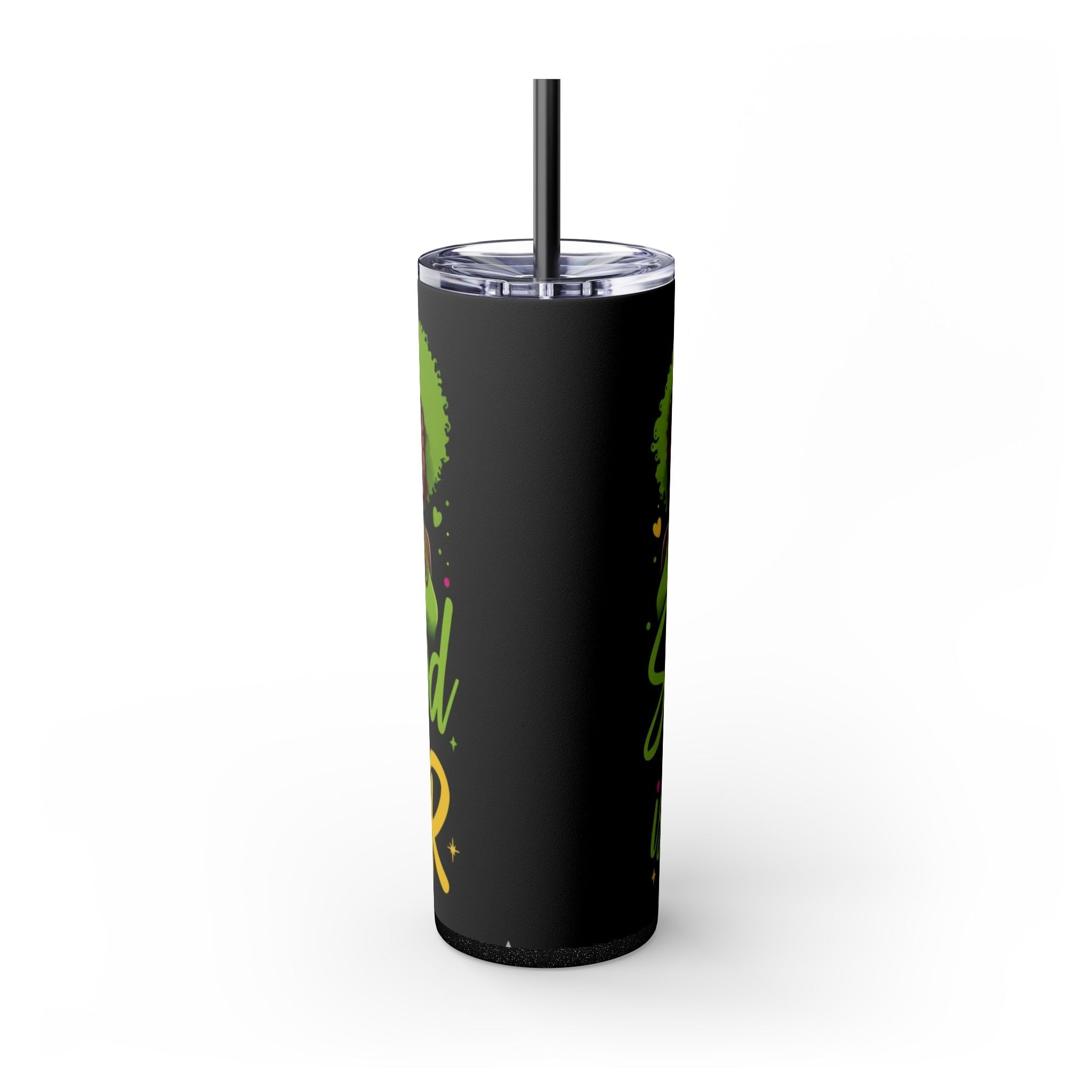 Sisterhood Is Power Skinny Tumbler — 20oz Insulated Straw Tumbler
