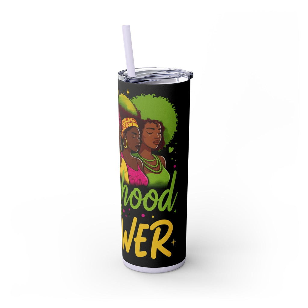 Sisterhood Is Power Skinny Tumbler — 20oz Insulated Straw Tumbler