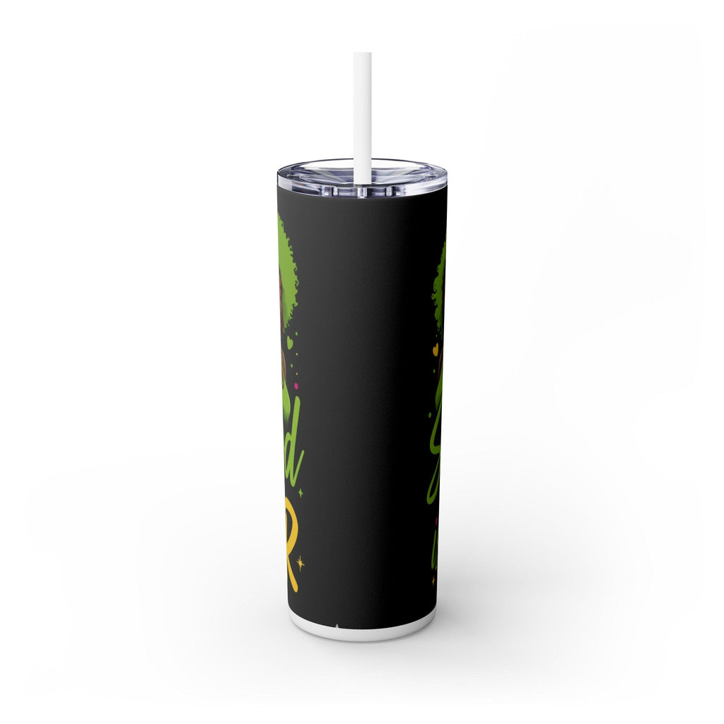 Sisterhood Is Power Skinny Tumbler — 20oz Insulated Straw Tumbler