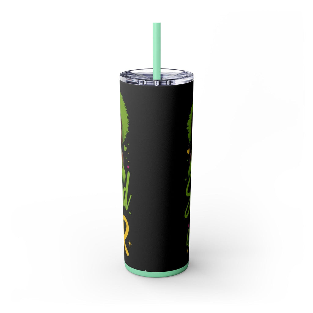 Sisterhood Is Power Skinny Tumbler — 20oz Insulated Straw Tumbler