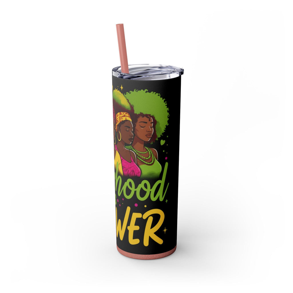 Sisterhood Is Power Skinny Tumbler — 20oz Insulated Straw Tumbler